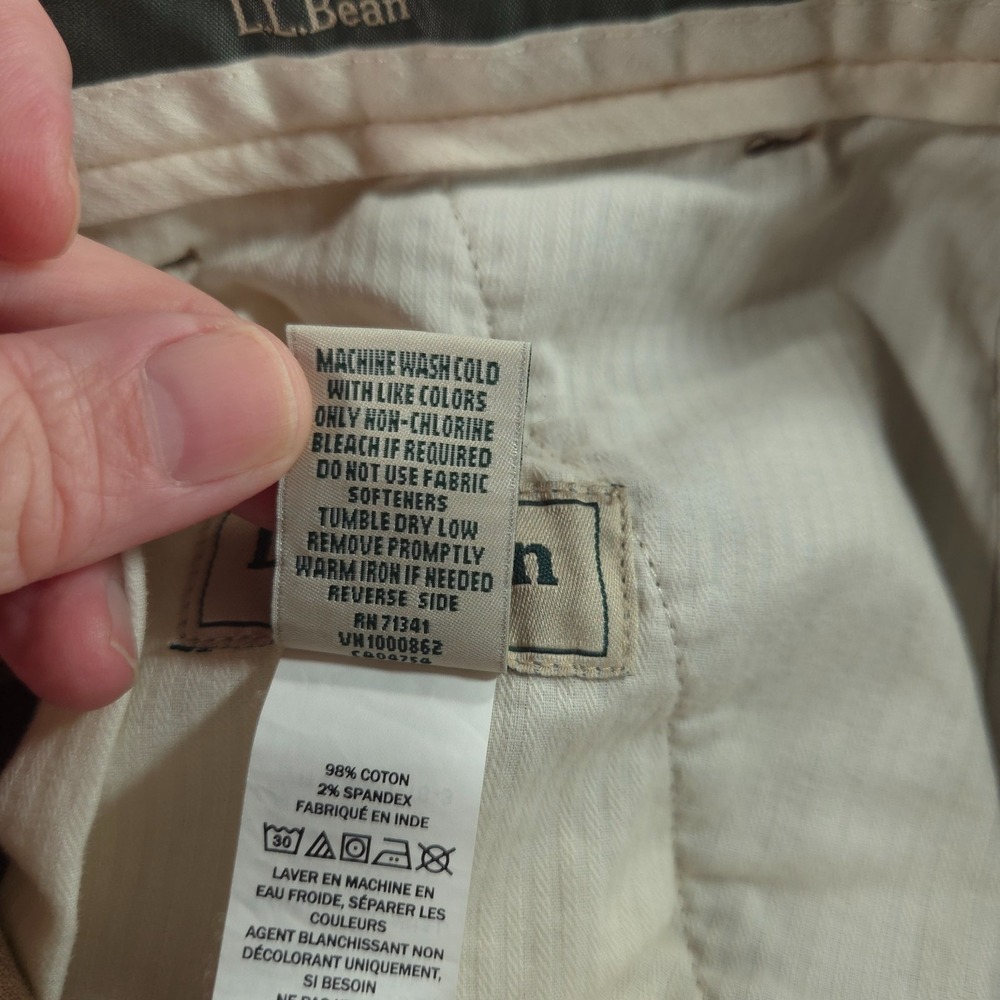 L.L. Bean Stretch Country Corduroy Pants Mens 33x32 (Fit 34x31) Brown - Picture 13 of 14